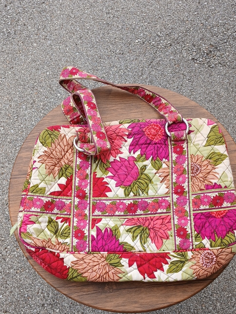 Vera Bradley Quilted Floral Tote Bag in Pink Multi